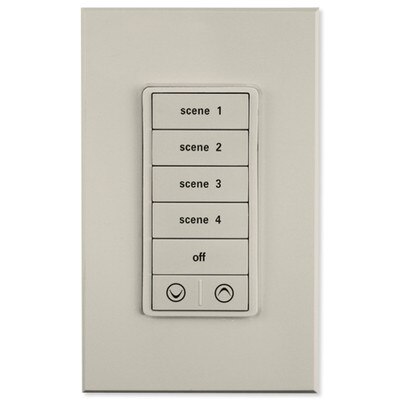 PCS PulseWorx UPB Keypad Controller with Load Relay, Light Almond